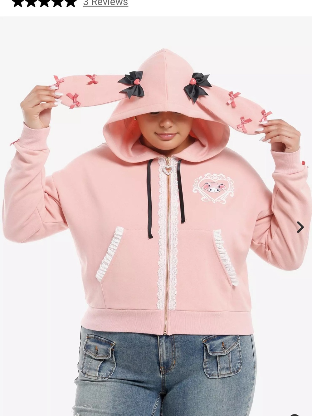 Sanrio, my melody, pink hoodie